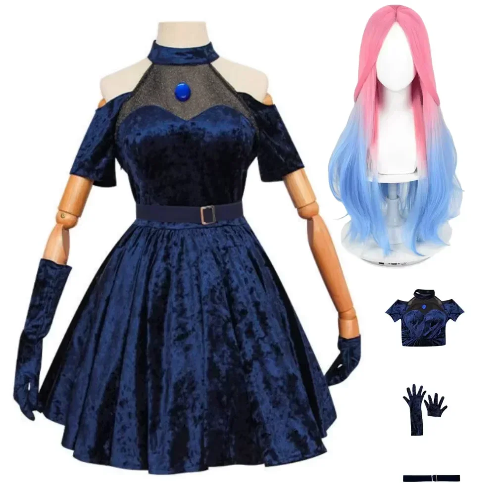 ชุดคอสเพลย์มิซิ ชุดคอสเพลย์อนิ - Anime Cosplay Blue Hair บทวิจารณ์และราคา