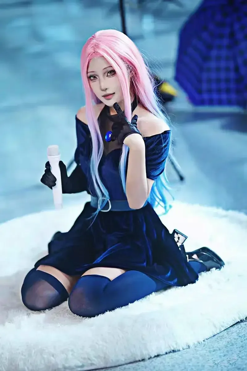 ชุดคอสเพลย์มิซิ ชุดคอสเพลย์อนิ - Anime Cosplay Blue Hair บทวิจารณ์และราคา