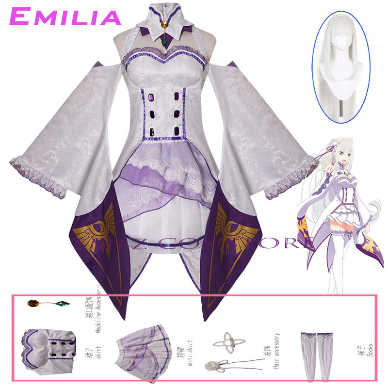 เอมิเลียคอสเพลย์อะนิเมะเรซีโร่ - Anime Cosplay Ladies บทวิจารณ์และราคา