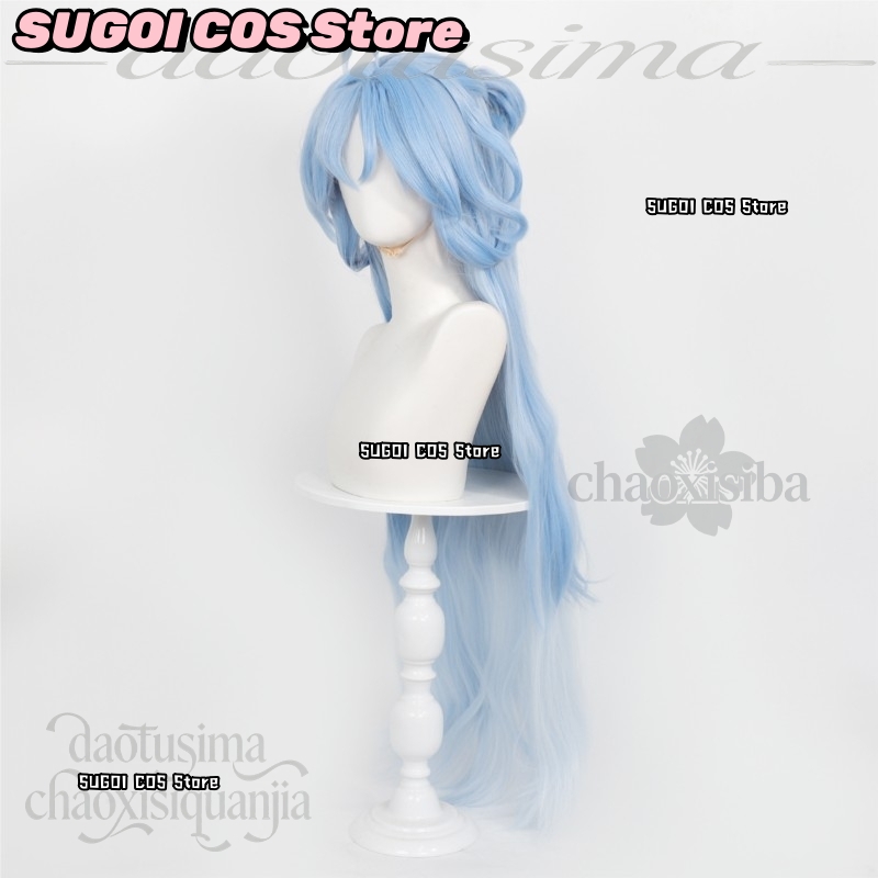 C921 วิกผมคอสเพลย์อนิเมะเกม Wu - Anime Cosplay Blue Hair บทวิจารณ์และราคา